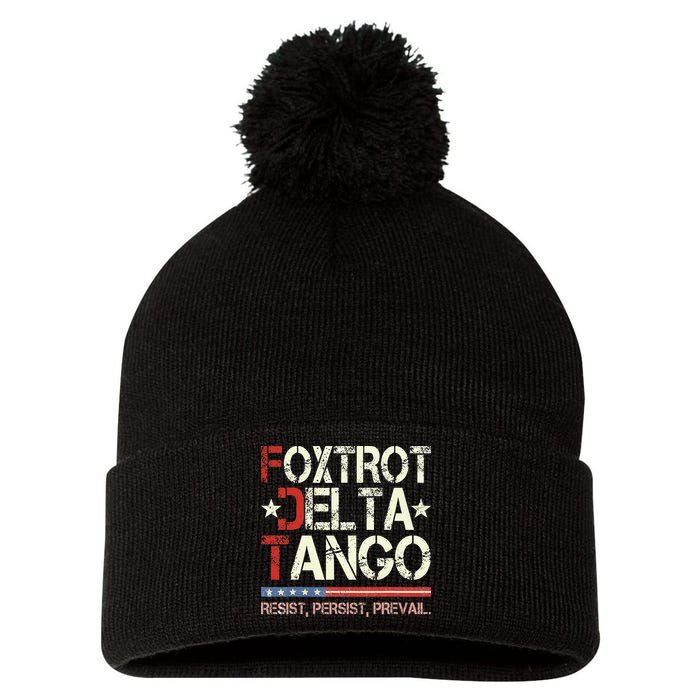 Foxtrots Delta Tangos Funny Foxtrots Delta Tangos Pom Pom 12in Knit Beanie