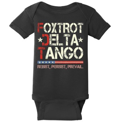Foxtrots Delta Tangos Funny Foxtrots Delta Tangos Baby Bodysuit