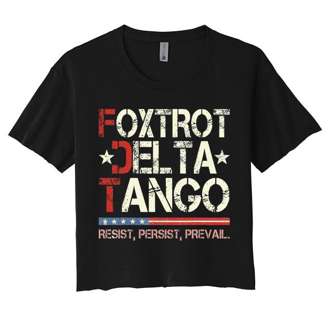 Foxtrots Delta Tangos Funny Foxtrots Delta Tangos Crop Top