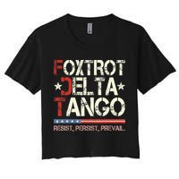 Foxtrots Delta Tangos Funny Foxtrots Delta Tangos Crop Top