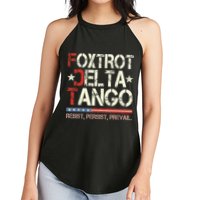 Foxtrots Delta Tangos Funny Foxtrots Delta Tangos Women's Perfect Tri Rocker Tank
