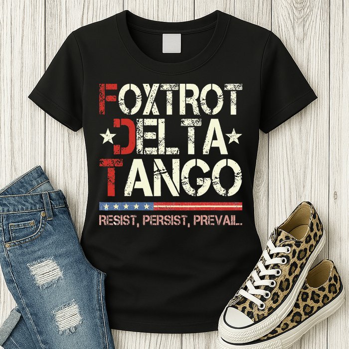 Foxtrots Delta Tangos Funny Foxtrots Delta Tangos Womens T-Shirt
