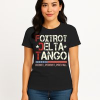 Foxtrots Delta Tangos Funny Foxtrots Delta Tangos Womens T-Shirt