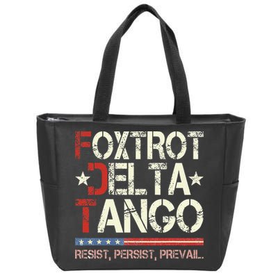 Foxtrots Delta Tangos Funny Foxtrots Delta Tangos Zip Tote Bag