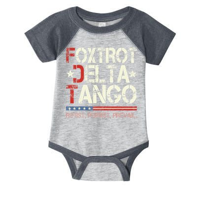 Foxtrots Delta Tangos Funny Foxtrots Delta Tangos Infant Baby Jersey Bodysuit
