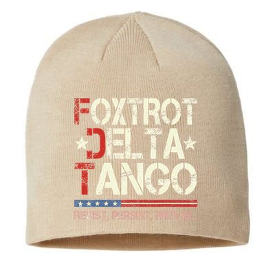 Foxtrots Delta Tangos Funny Foxtrots Delta Tangos Sustainable Beanie