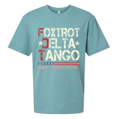 Foxtrots Delta Tangos Funny Foxtrots Delta Tangos Sueded Cloud Jersey T-Shirt