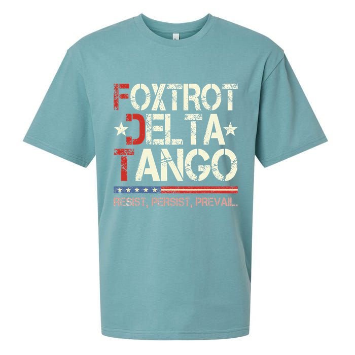 Foxtrots Delta Tangos Funny Foxtrots Delta Tangos Sueded Cloud Jersey T-Shirt