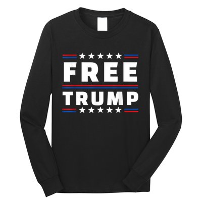 Free Donald Trump Republican Support  Long Sleeve Shirt