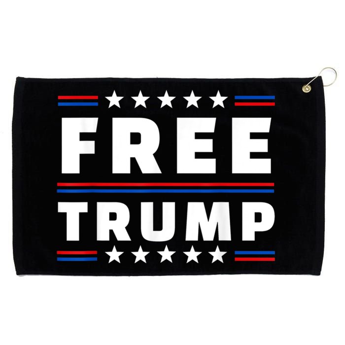 Free Donald Trump Republican Support  Grommeted Golf Towel