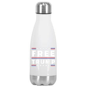 Free Donald Trump Republican Support  Stainless Steel Insulated Water Bottle