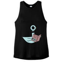 Funny Driven To Read Pigeon Library Reading Books Reader Funny Ladies PosiCharge Tri-Blend Wicking Tank