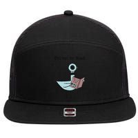 Funny Driven To Read Pigeon Library Reading Books Reader Funny 7 Panel Mesh Trucker Snapback Hat