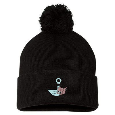 Funny Driven To Read Pigeon Library Reading Books Reader Funny Pom Pom 12in Knit Beanie