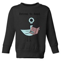 Funny Driven To Read Pigeon Library Reading Books Reader Funny Toddler Sweatshirt