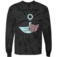Funny Driven To Read Pigeon Library Reading Books Reader Funny Tie-Dye Long Sleeve Shirt