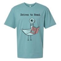 Funny Driven To Read Pigeon Library Reading Books Reader Funny Sueded Cloud Jersey T-Shirt