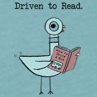 Funny Driven To Read Pigeon Library Reading Books Reader Funny Sueded Cloud Jersey T-Shirt