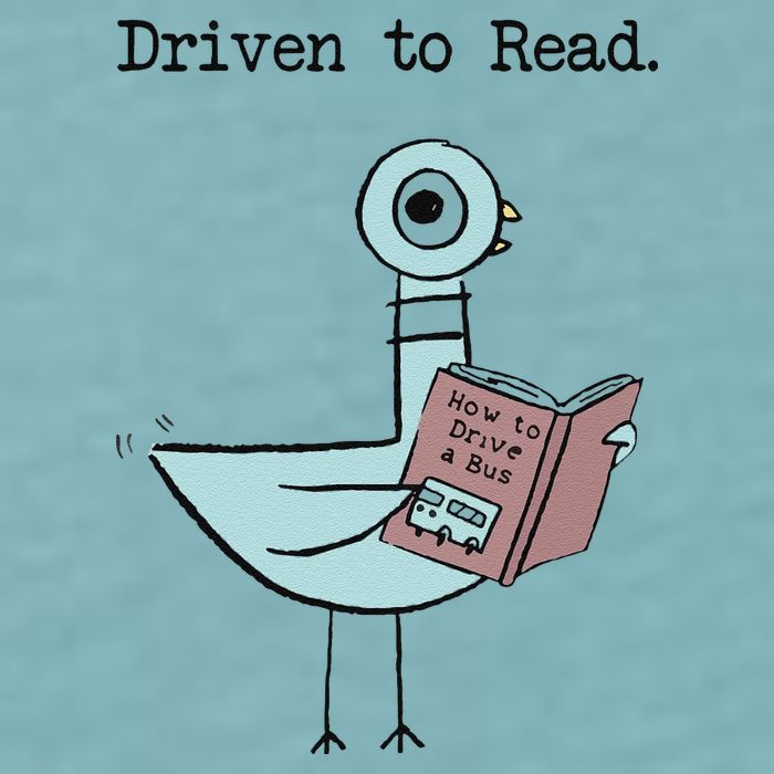 Funny Driven To Read Pigeon Library Reading Books Reader Funny Sueded Cloud Jersey T-Shirt