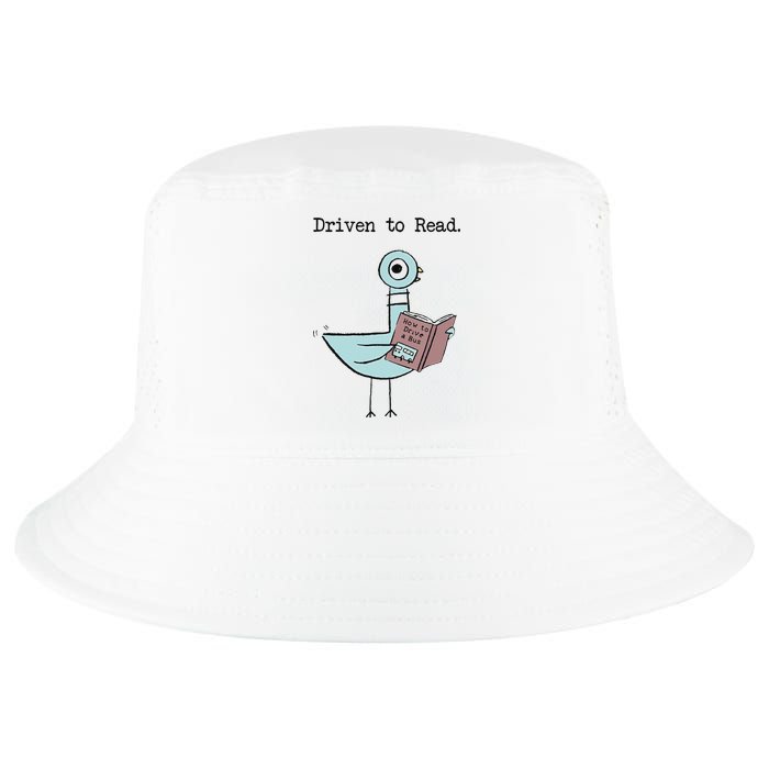 Funny Driven To Read Pigeon Library Reading Books Reader Funny Cool Comfort Performance Bucket Hat