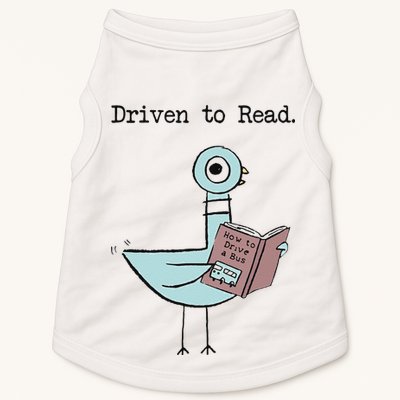 Funny Driven To Read Pigeon Library Reading Books Reader Funny Doggie Tank