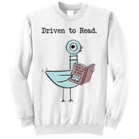 Funny Driven To Read Pigeon Library Reading Books Reader Funny Sweatshirt