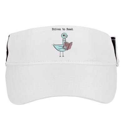 Funny Driven To Read Pigeon Library Reading Books Reader Funny Adult Drive Performance Visor