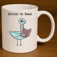 Funny Driven To Read Pigeon Library Reading Books Reader Funny 11oz C Handle Ceramic Mug