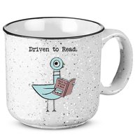 Funny Driven To Read Pigeon Library Reading Books Reader Funny 15oz Campfire Ceramic Mug