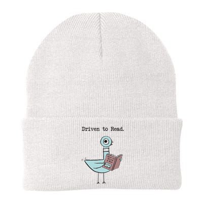 Funny Driven To Read Pigeon Library Reading Books Reader Funny Knit Cap Winter Beanie