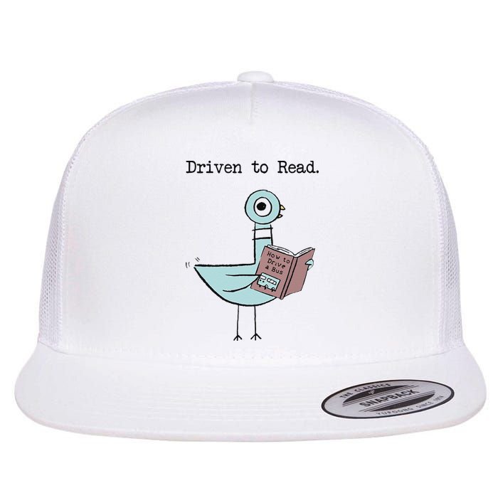 Funny Driven To Read Pigeon Library Reading Books Reader Funny Flatbill Hat