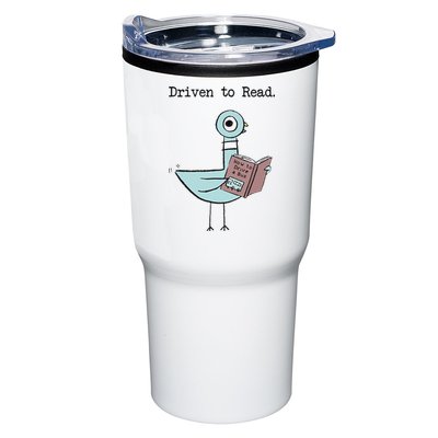 Funny Driven To Read Pigeon Library Reading Books Reader Funny Tumbler