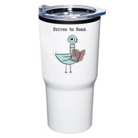 Funny Driven To Read Pigeon Library Reading Books Reader Funny Tumbler