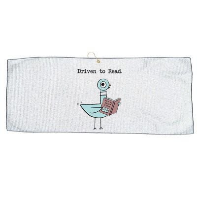 Funny Driven To Read Pigeon Library Reading Books Reader Funny Large Microfiber Waffle Golf Towel