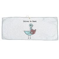 Funny Driven To Read Pigeon Library Reading Books Reader Funny Large Microfiber Waffle Golf Towel