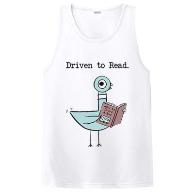 Funny Driven To Read Pigeon Library Reading Books Reader Funny PosiCharge Competitor Tank