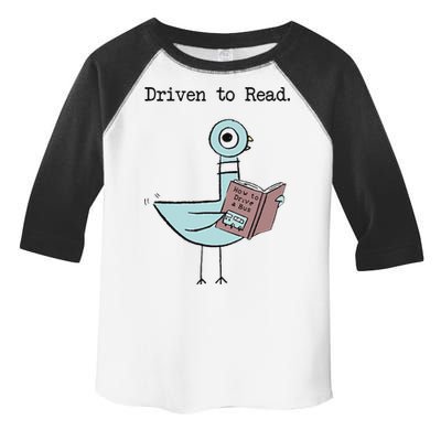 Funny Driven To Read Pigeon Library Reading Books Reader Funny Toddler Fine Jersey T-Shirt