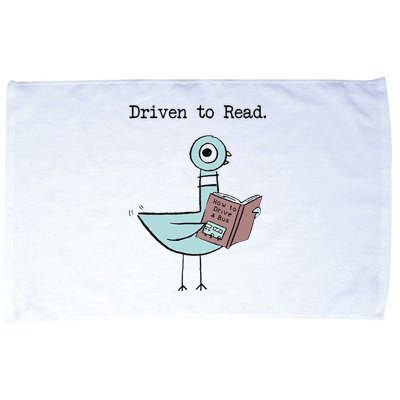 Funny Driven To Read Pigeon Library Reading Books Reader Funny Microfiber Hand Towel