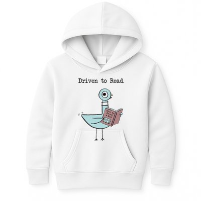 Funny Driven To Read Pigeon Library Reading Books Reader Funny Kids Hoodie