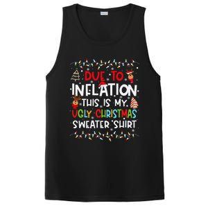 Funny Due To Inflation This Is My Ugly Sweater For Christmas PosiCharge Competitor Tank