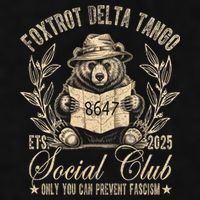 Foxtrot Delta Tango Social Club Only You Can Prevent Fascism Ladies PosiCharge Tri-Blend Wicking Tank