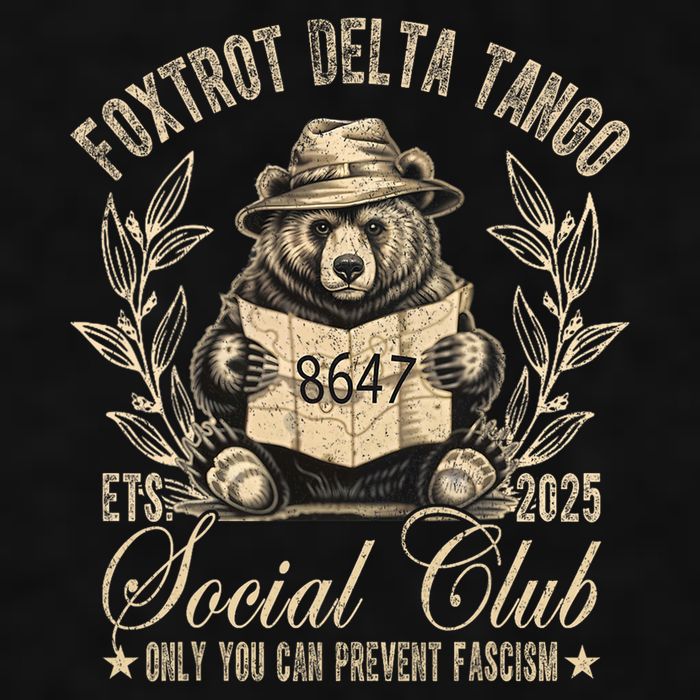 Foxtrot Delta Tango Social Club Only You Can Prevent Fascism Ladies PosiCharge Tri-Blend Wicking Tank