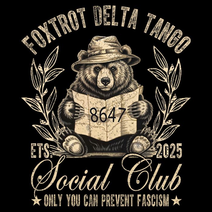 Foxtrot Delta Tango Social Club Only You Can Prevent Fascism 16 in Basic Backpack