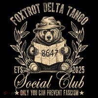 Foxtrot Delta Tango Social Club Only You Can Prevent Fascism Kids T-Shirt
