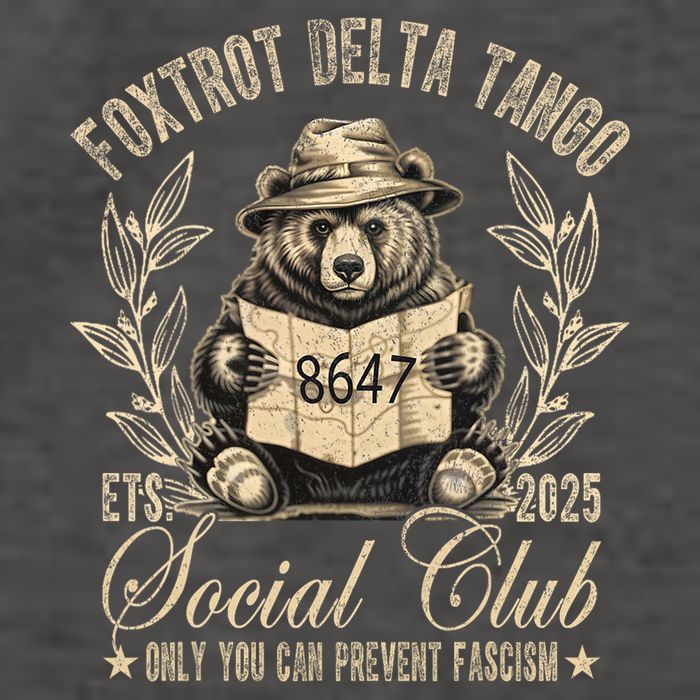 Foxtrot Delta Tango Social Club Only You Can Prevent Fascism Vector Backpack