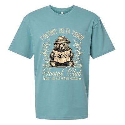 Foxtrot Delta Tango Social Club Only You Can Prevent Fascism Sueded Cloud Jersey T-Shirt