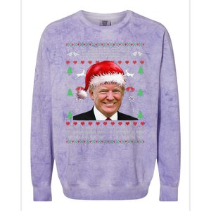 Funny Donald Trump Merry Christmas Family Ugly Sweater Xmas Gift Colorblast Crewneck Sweatshirt