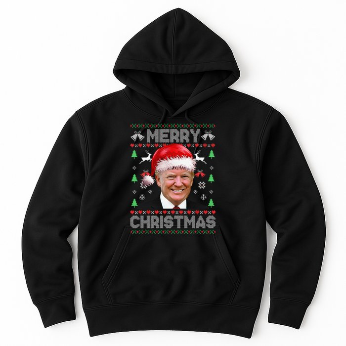 Funny Donald Trump Merry Christmas Family Ugly Sweater Xmas Gift Hoodie