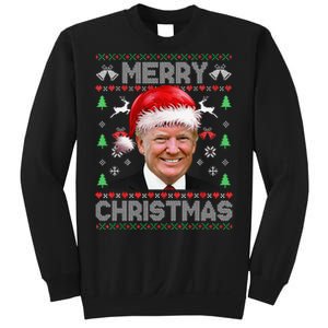 Funny Donald Trump Merry Christmas Family Ugly Sweater Xmas Gift Sweatshirt