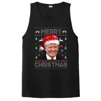 Funny Donald Trump Merry Christmas Family Ugly Sweater Xmas Gift PosiCharge Competitor Tank